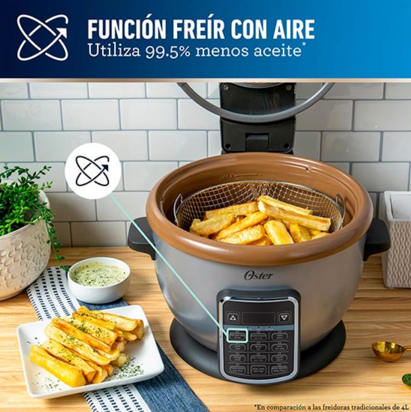 pasos para el primer uso de tu olla arrocera con freidora de aire