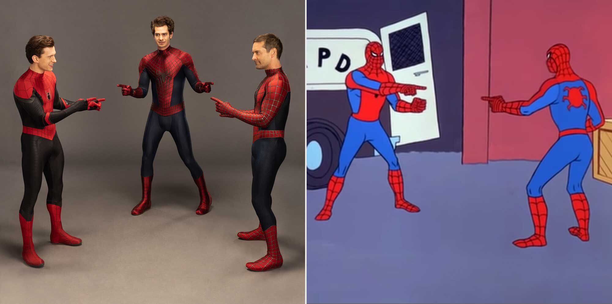 Tom Holland, Andrew Garfield y Tobey Maguire recrean el meme de Spider-Man  y así reaccionaron las redes – FayerWayer