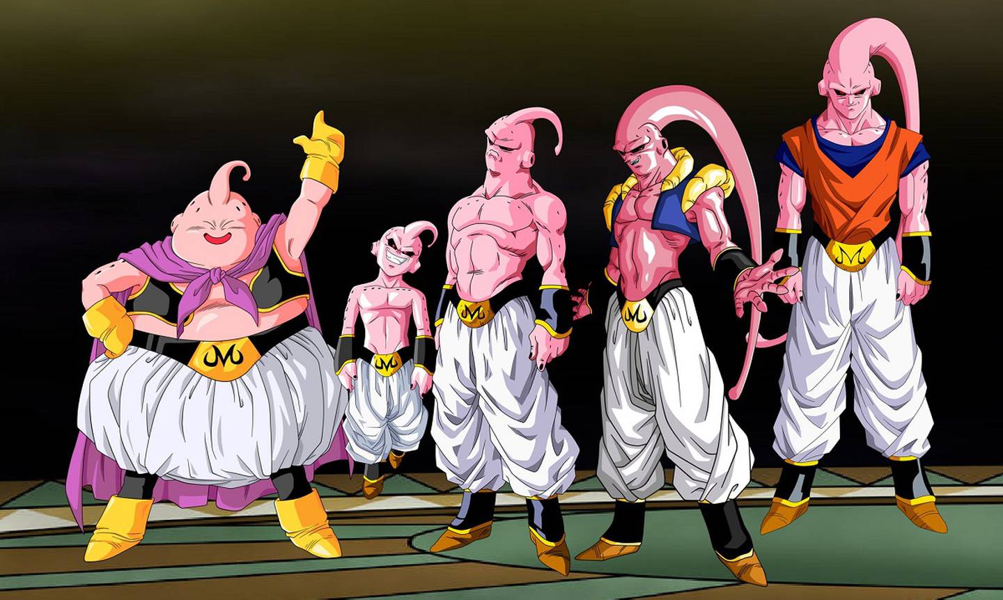 Bandai Lanza Colección De Figuras De Majin Buu Con Las Ocho Transformaciones Que Alcanzó En 