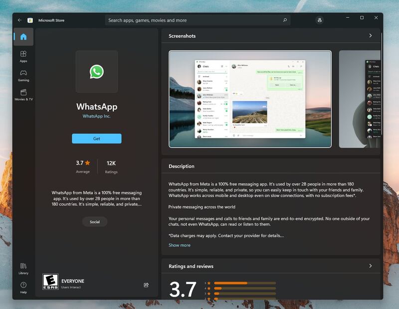 WhatsApp para Windows