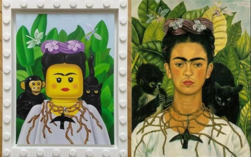 Frida Kahlo y su versión en LEGO