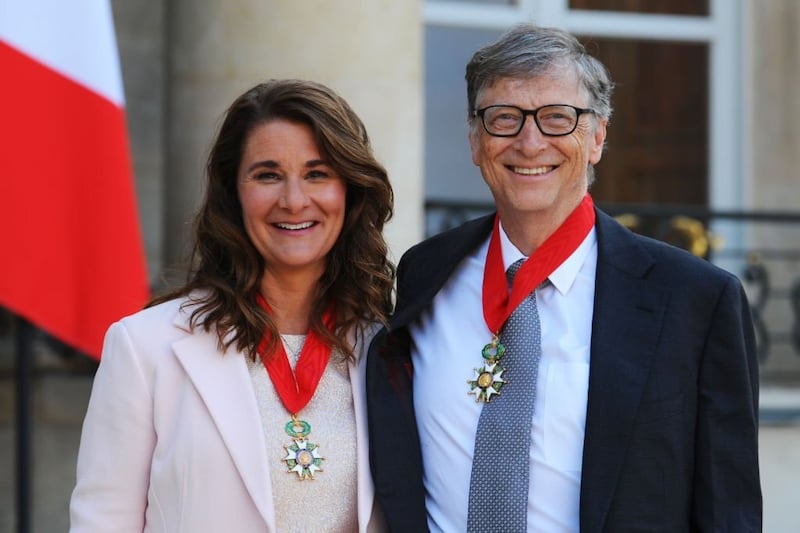 Melinda French y Bill Gates