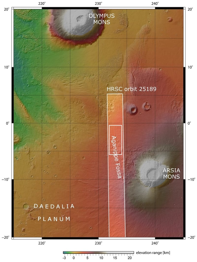 Zanja de Marte ESA