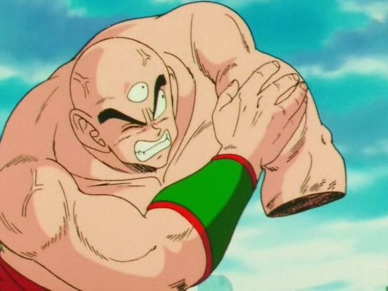 Ten Shin Han sin brazo - Dragon Ball Z