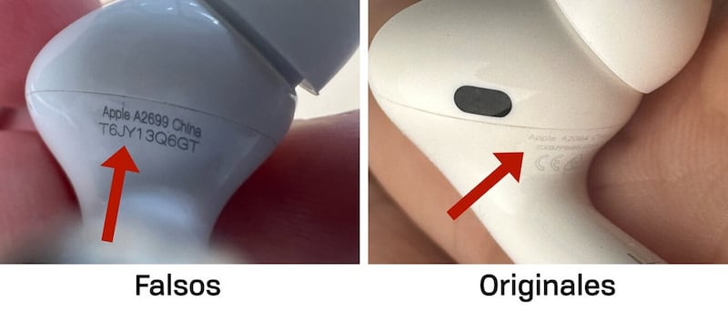 AirPods falsos originales cortesía Xataka