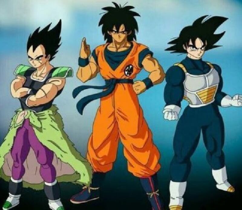 Vegeta, Broly y Goku