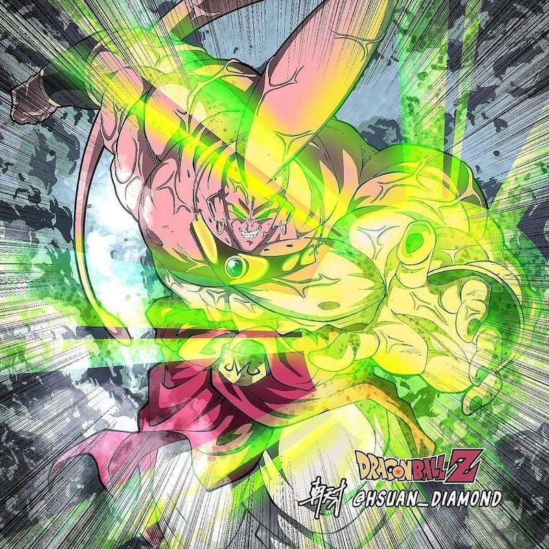 Dragon Ball Fusión entre Broly y Majin Buu- Hsua_diamond