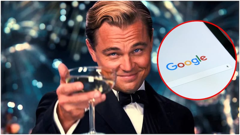 Google lanza una herramienta exclusiva para compartir memes en internet, ¿de qué se trata y cómo tenerla? (Captura de pantalla meme gran gatsby y logo Google)