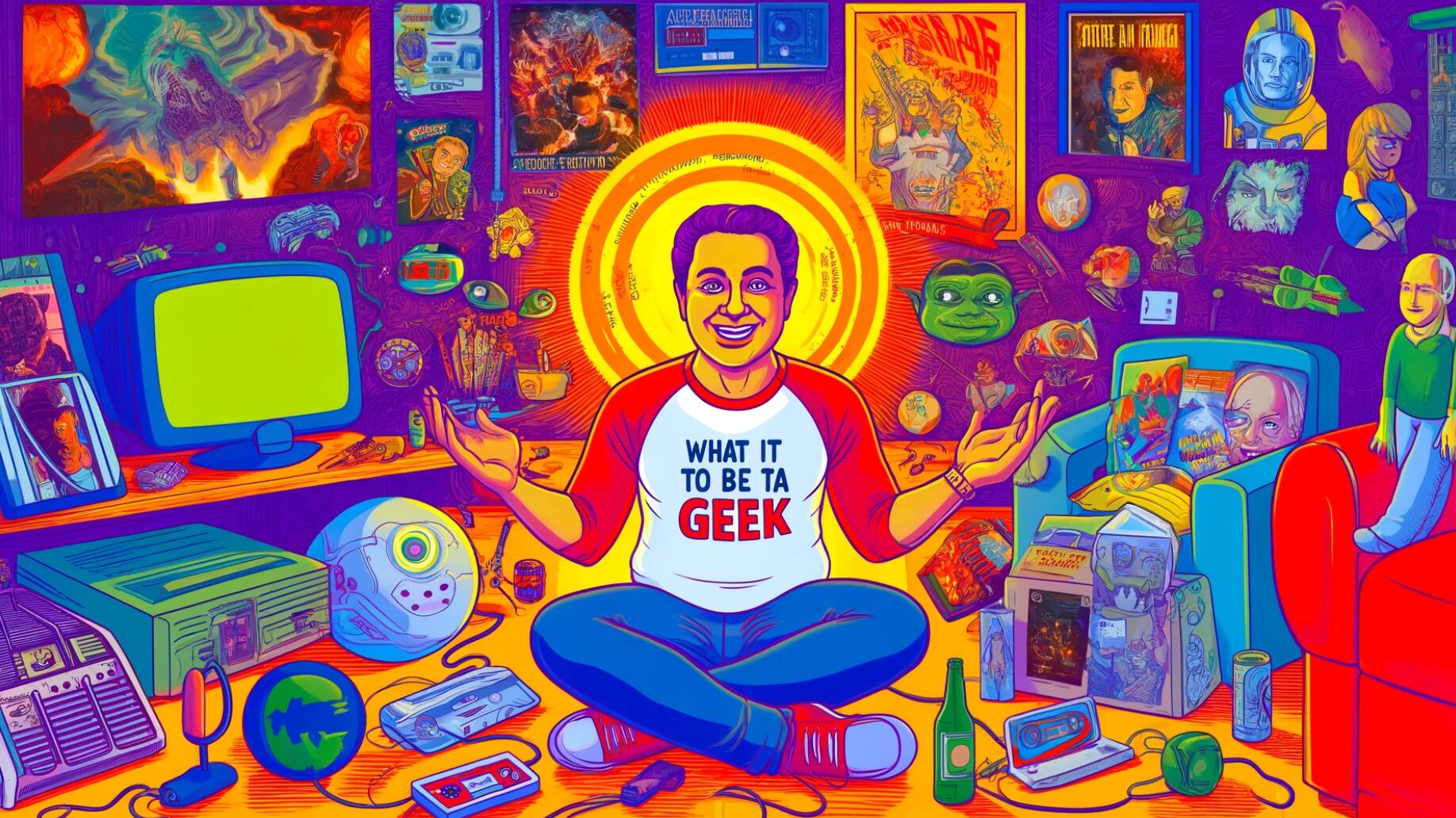 Qué es ser geek según la inteligencia artificial | Imagen: DALL-E
