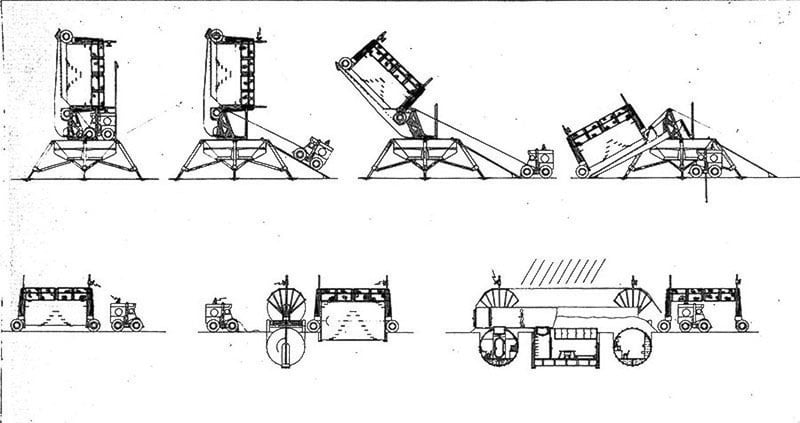 Proyecto para la base lunar Zvezda