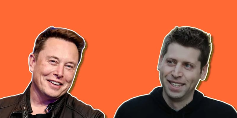 Sam Altman y Elon Musk.