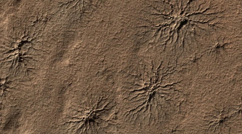 Arañas de Marte en la cámara Dustie JPL NASA