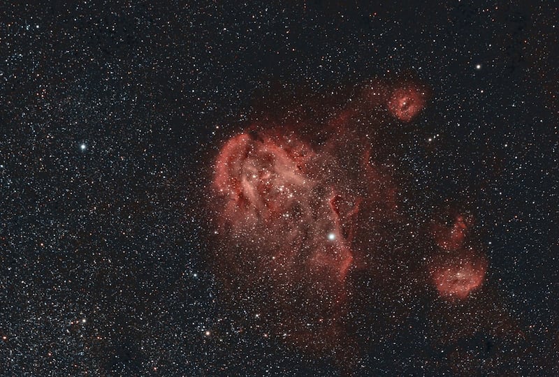 Nebulosa Pollo Corredor. Foto cortesía de ESO