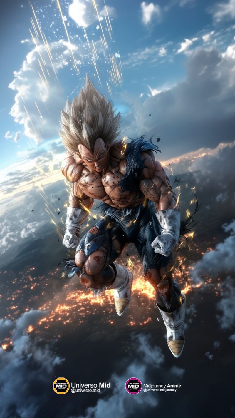 Vegeta hiperrealista - vía Universo mid