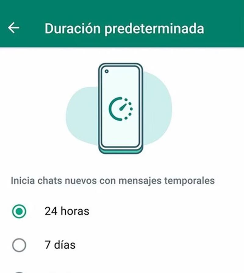 Mensajes autodestruyen. WhatsApp