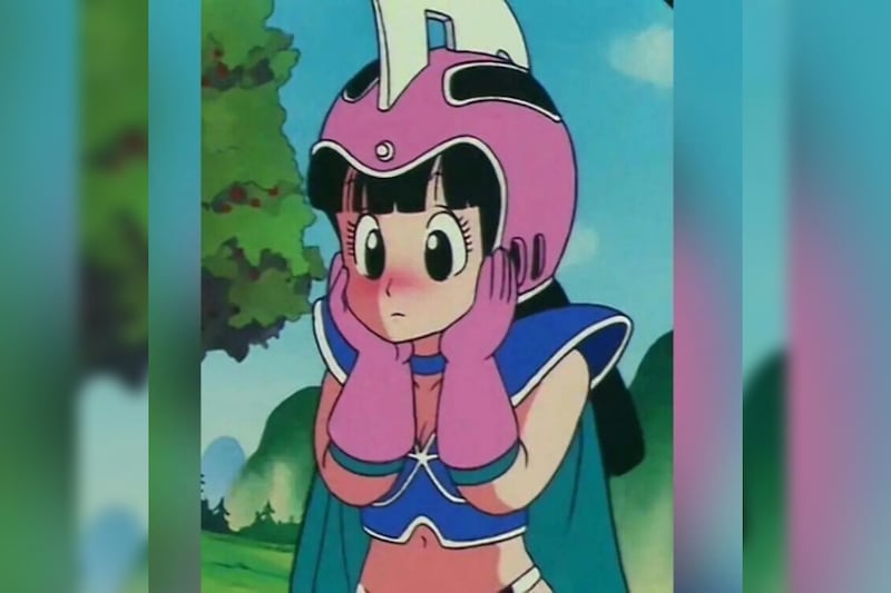 Milk en su traja original Dragon Ball