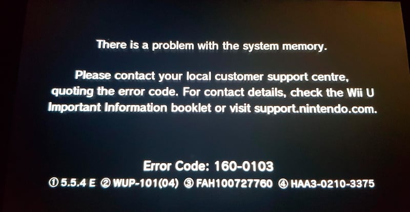 Error Wii U