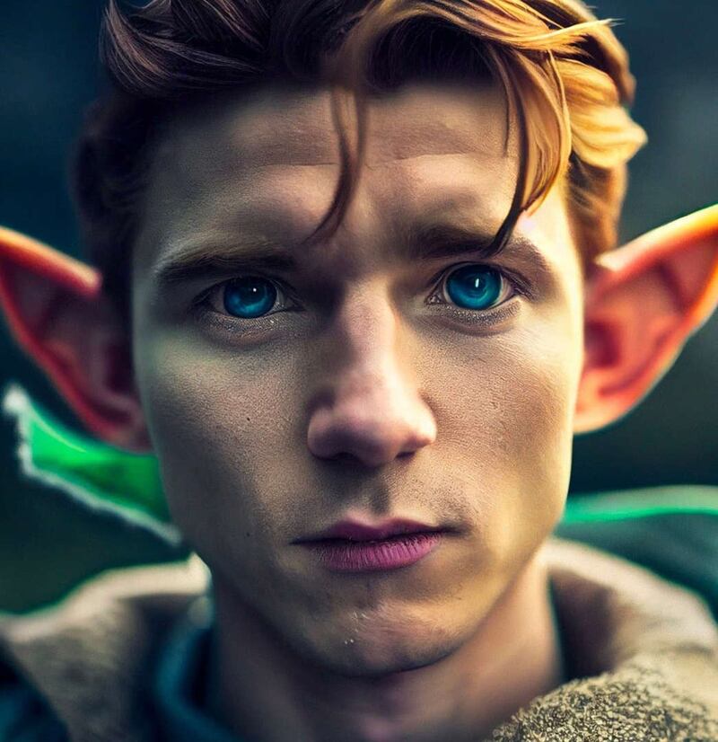 Tom Holland como Link según IA