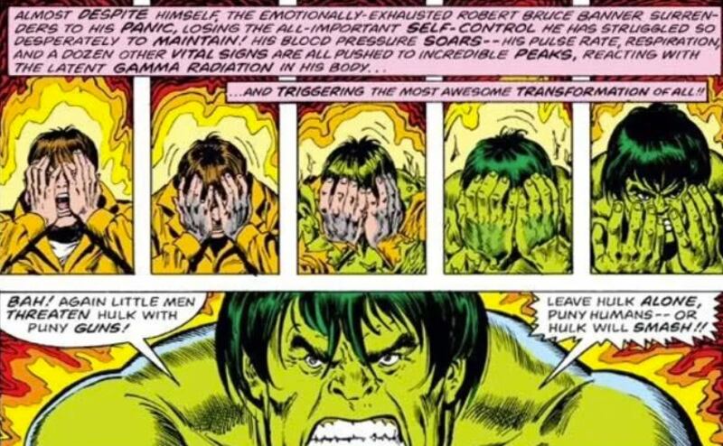 Hulk en los cómics.