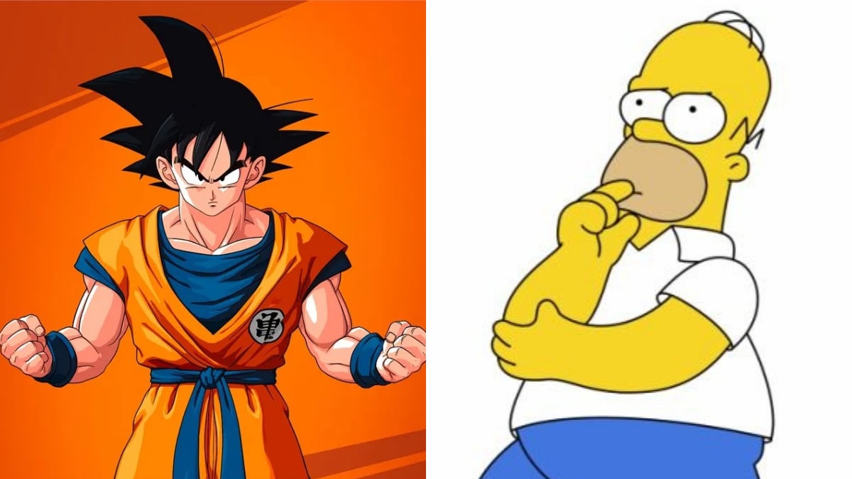 Goku y Homero Simpson