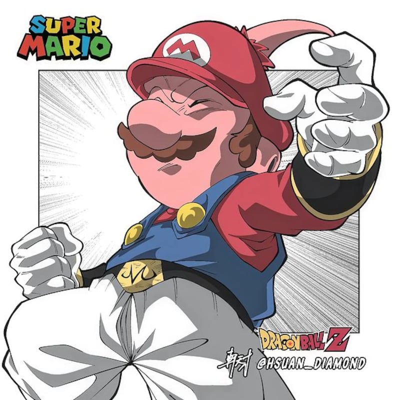 Super Mario Bros Majin Buu