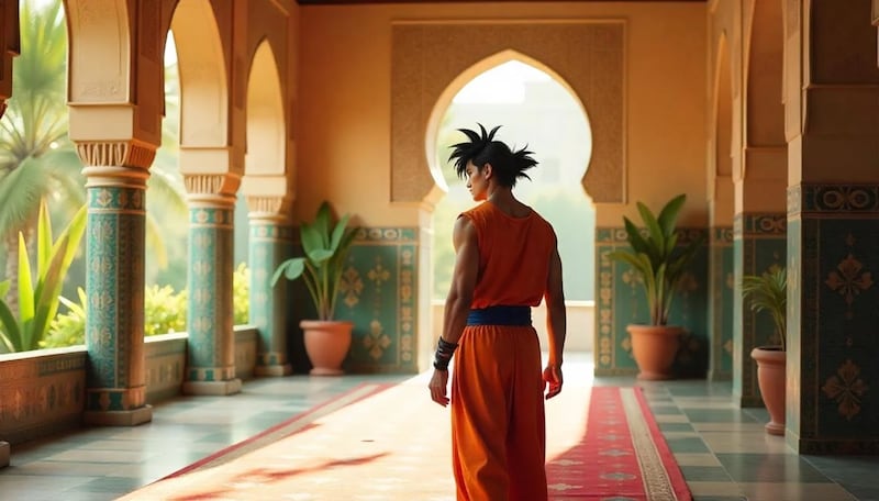 Goku en Disney - Aladin