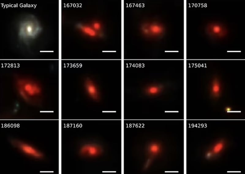 Galaxias Ovnis también conocidas como monstruos rojos