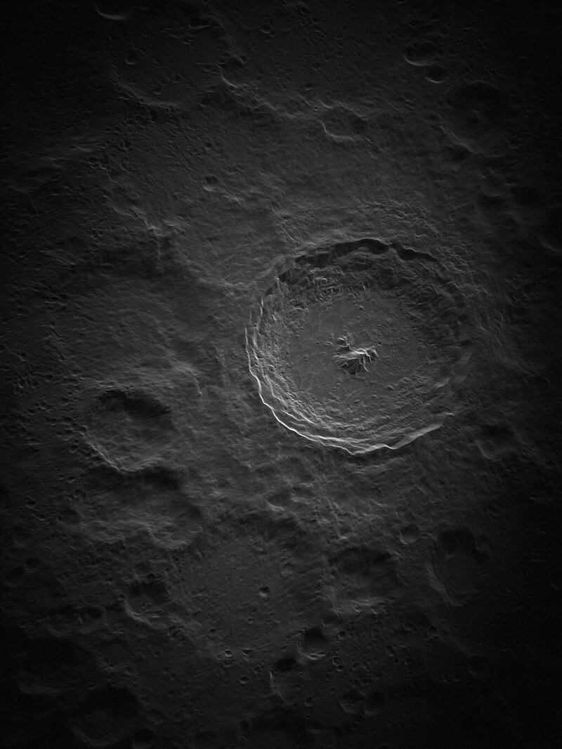 Fotografía de la Luna capturada por el telescopio Green Bank.