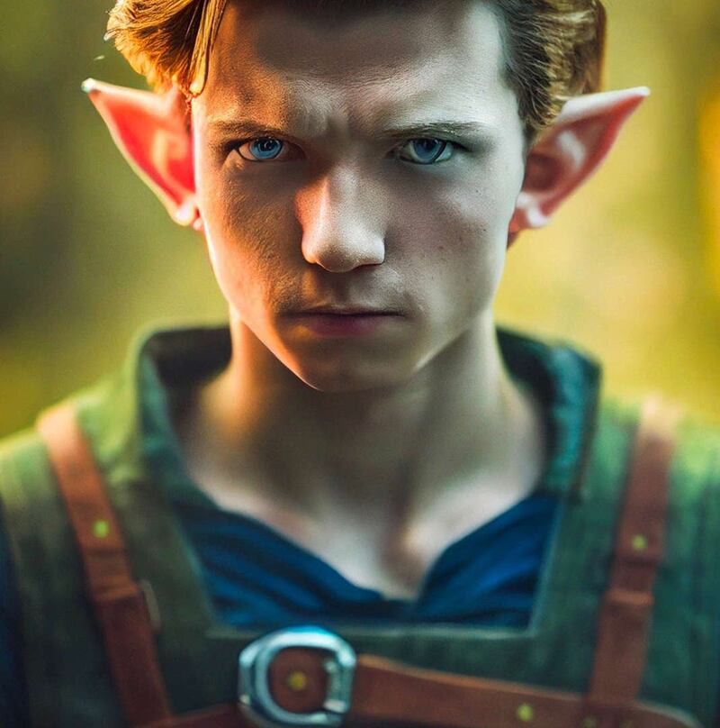 Tom Holland como Link según IA