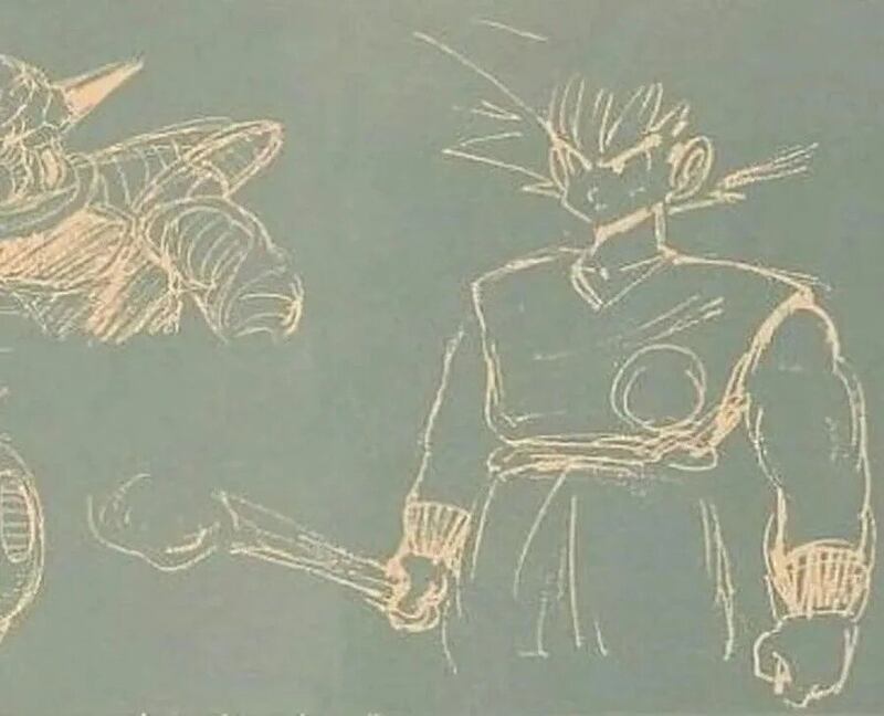 Goku sketch Akira Toriyama
