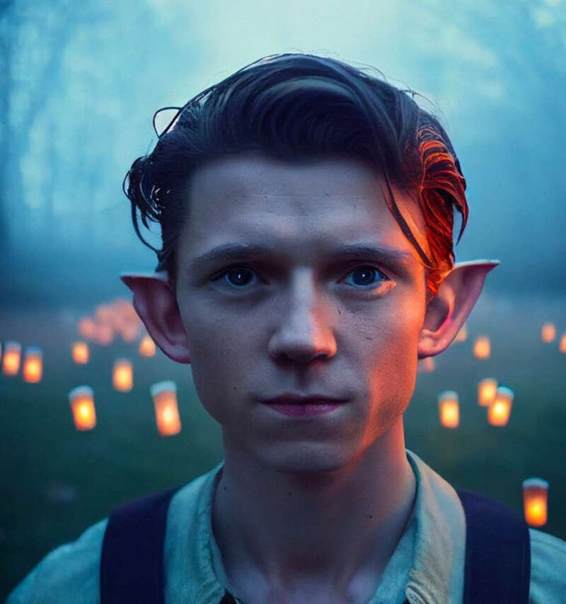 Tom Holland como Link según IA