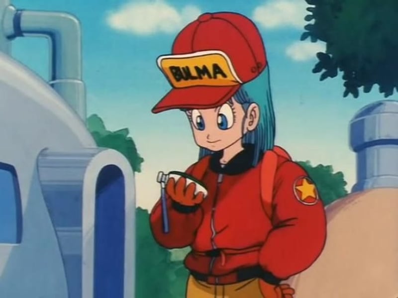 Bulma de abrigo rojo, Dragon Ball