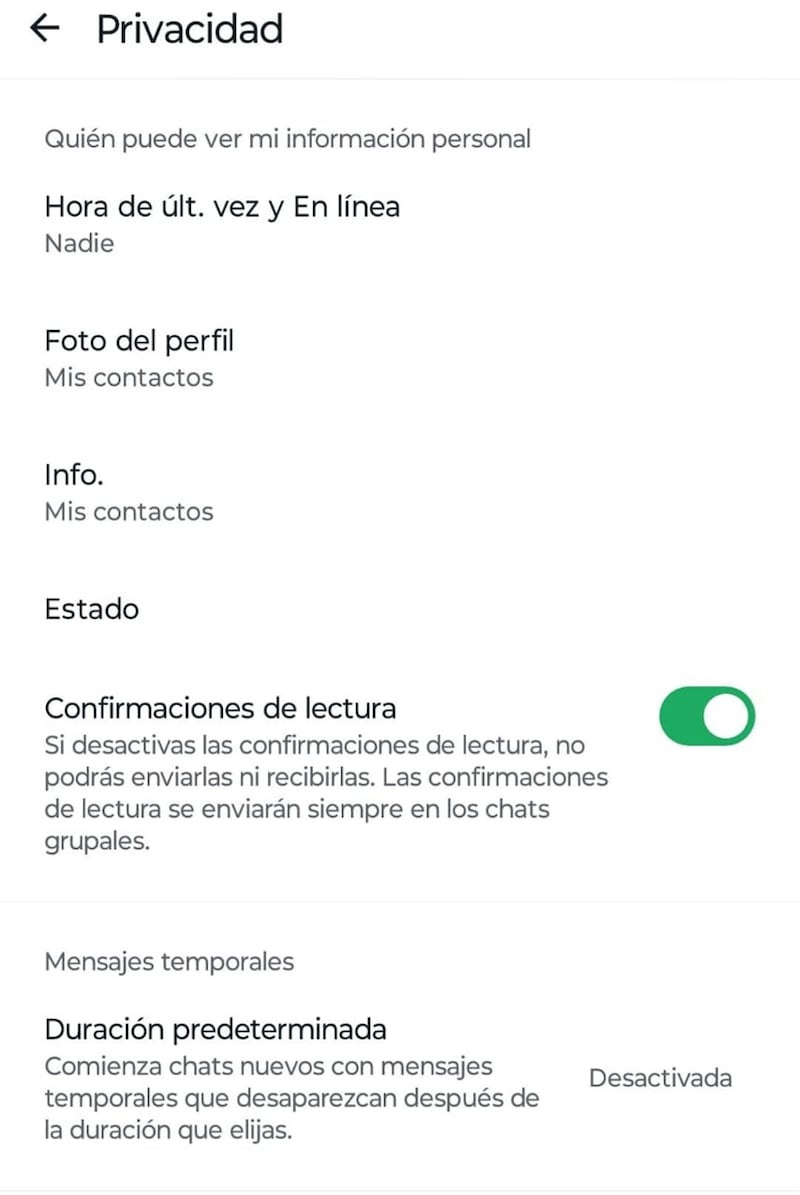 WhatsApp seguridad