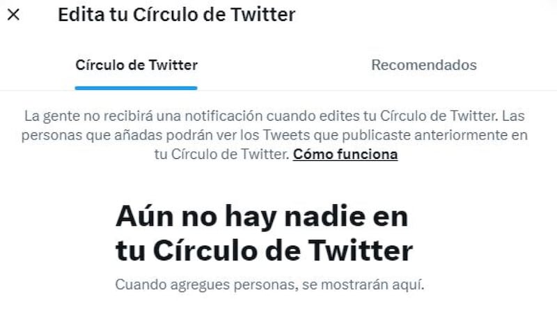 Círculo de Twitter