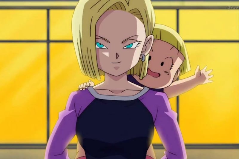 Androide 18 y Maron Dragon Ball Z