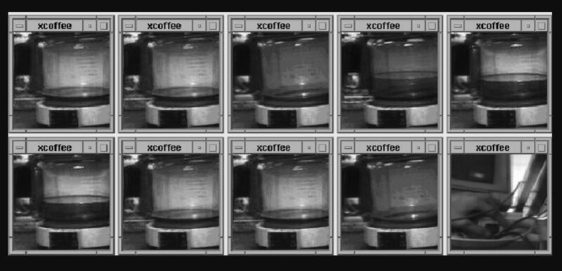 Cafetera grabada por la primera webcam de la historia