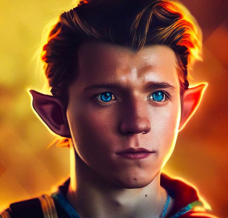 Tom Holland como Link según IA