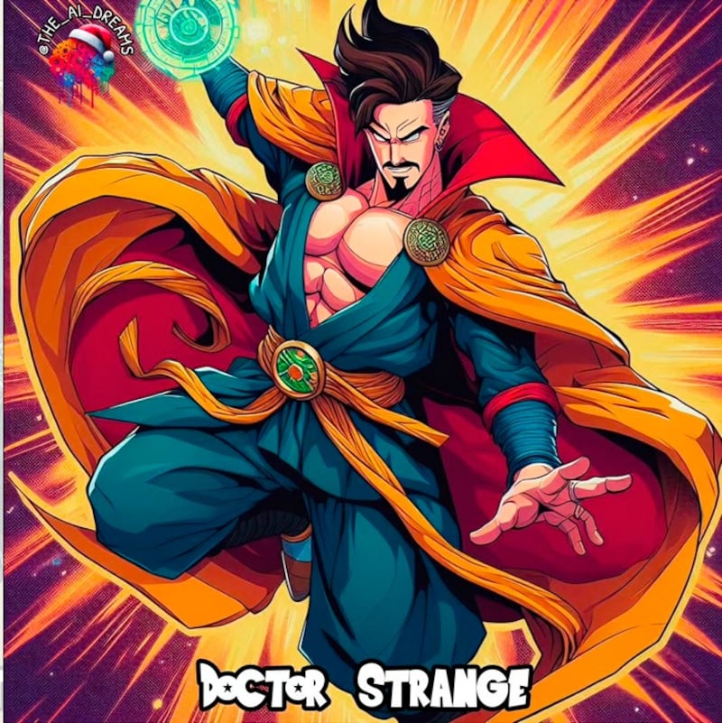 Doctor Strange como personaje de Dragon Ball - The AI Dreams