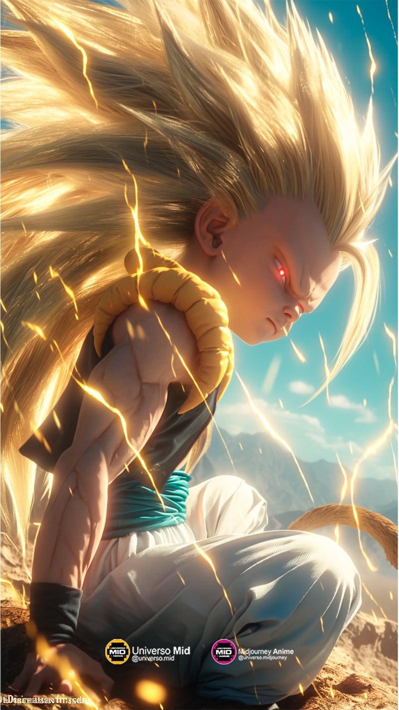 Gotenks. Vía @universo.midjourney