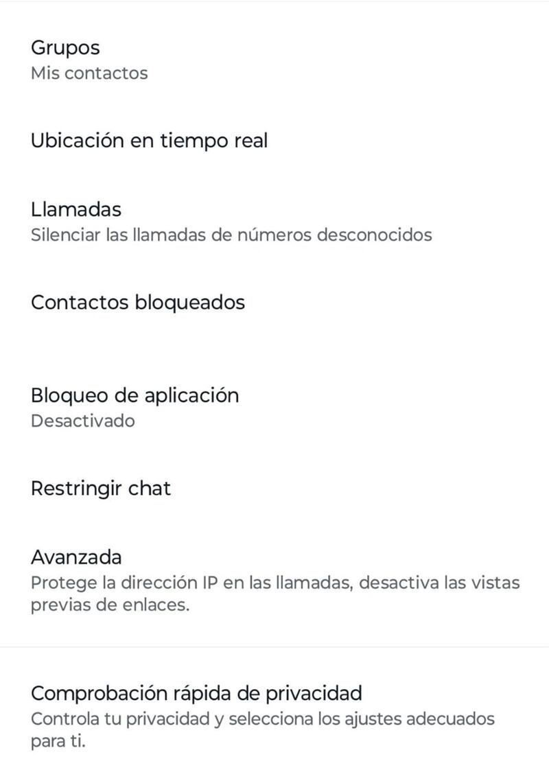 WhatsApp seguridad