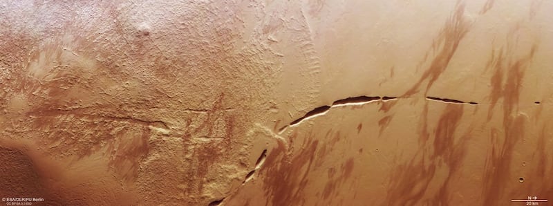 Zanja de Marte ESA